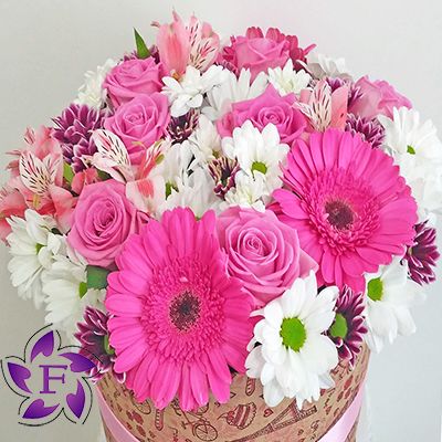 Цветы в коробке фото