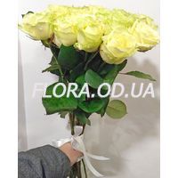 25 white roses in a bouquet - Photo 1