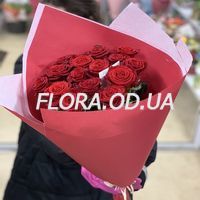 Bouquet of 15 red roses - Photo 3