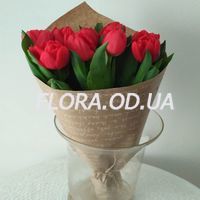 Букет из 11 красных тюльпанов - Фото 2