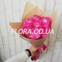 Букет из 7 розовых роз - Фото 1