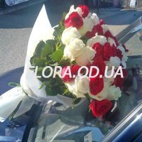 Bouquet of 51 multi-colored roses 70 cm - Photo 2