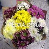Bouquet of 7 different colored chrysanthemums - Photo 2