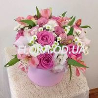 Ніжні квіти в шляпній коробці - Фото 2 Ніжні квіти в шляпній коробці - Фото 2