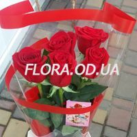 5 красных роз и Raffaello - Фото 2