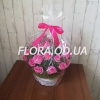 Корзина из 35 роз - Фото 1