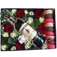 Flowers for him in a box