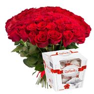 101 красная роза и Raffaello