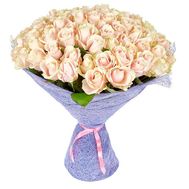 101 кремовая роза 60 см