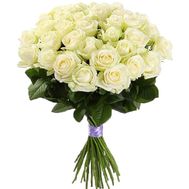 25 белых роз в букете