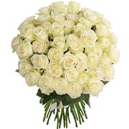 45 импортных белых роз
