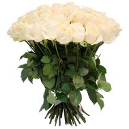 51 біла троянда 60 см