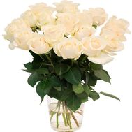 Букет из 19 белых роз