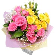 Bouquet of 5 roses spray