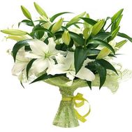 Букет з 9 білих лілій