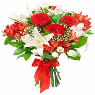 Букет из лилий и роз