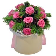 Bouquet for New Year in box