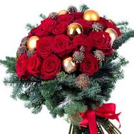 New Years bouquet with roses