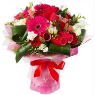 Bouquet with curlers