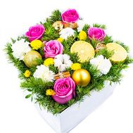 A bouquet in a box for Christmas