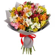 Bouquet of 17 alstromeries