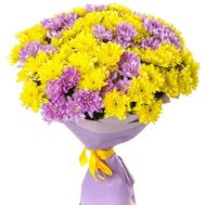Bouquet of 17 chrysanthemums