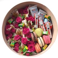 Flower box with sweets
