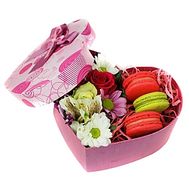 Flowers and Macarons in a Box