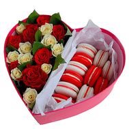 Flowers with Macarons