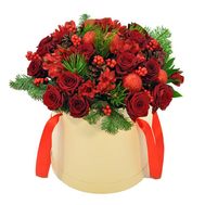 Flowers in the box for the New Year