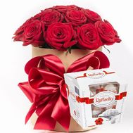 Flowers in a round box