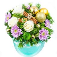 A box of flowers for Christmas