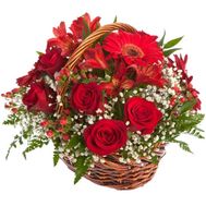 Корзина из роз