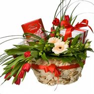 Basket of sweets for birthday