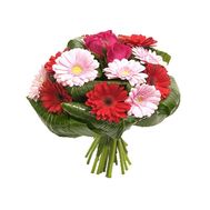 Гарний букет з троянд і гербер