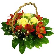 Маленькая корзинка цветов