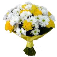 Необычный букет цветов