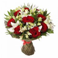 An unusual bouquet of flowers