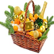 New Years gift in the basket