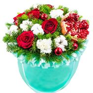 Christmas composition in a box