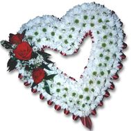 Heart from chrysanthemums