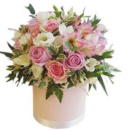 Stylish bouquet in a box