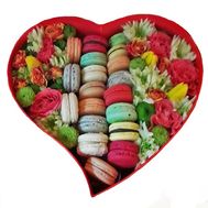 Macarons in a Box and Beautiful Flowers
