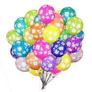 25 helium balls with a pattern