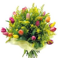 Large bouquet with mimosa