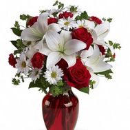 Bouquet of flowers for the New Year