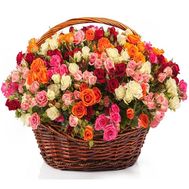 Bouquet of 101 bush roses