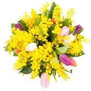 Bouquet with mimosa