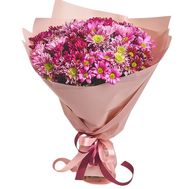 Bouquet of 13 different colored chrysanthemums