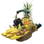 Фрукты в корзине в подарок